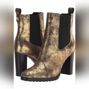 LAUREN RALPH LAUREN Gold Ankle Boots